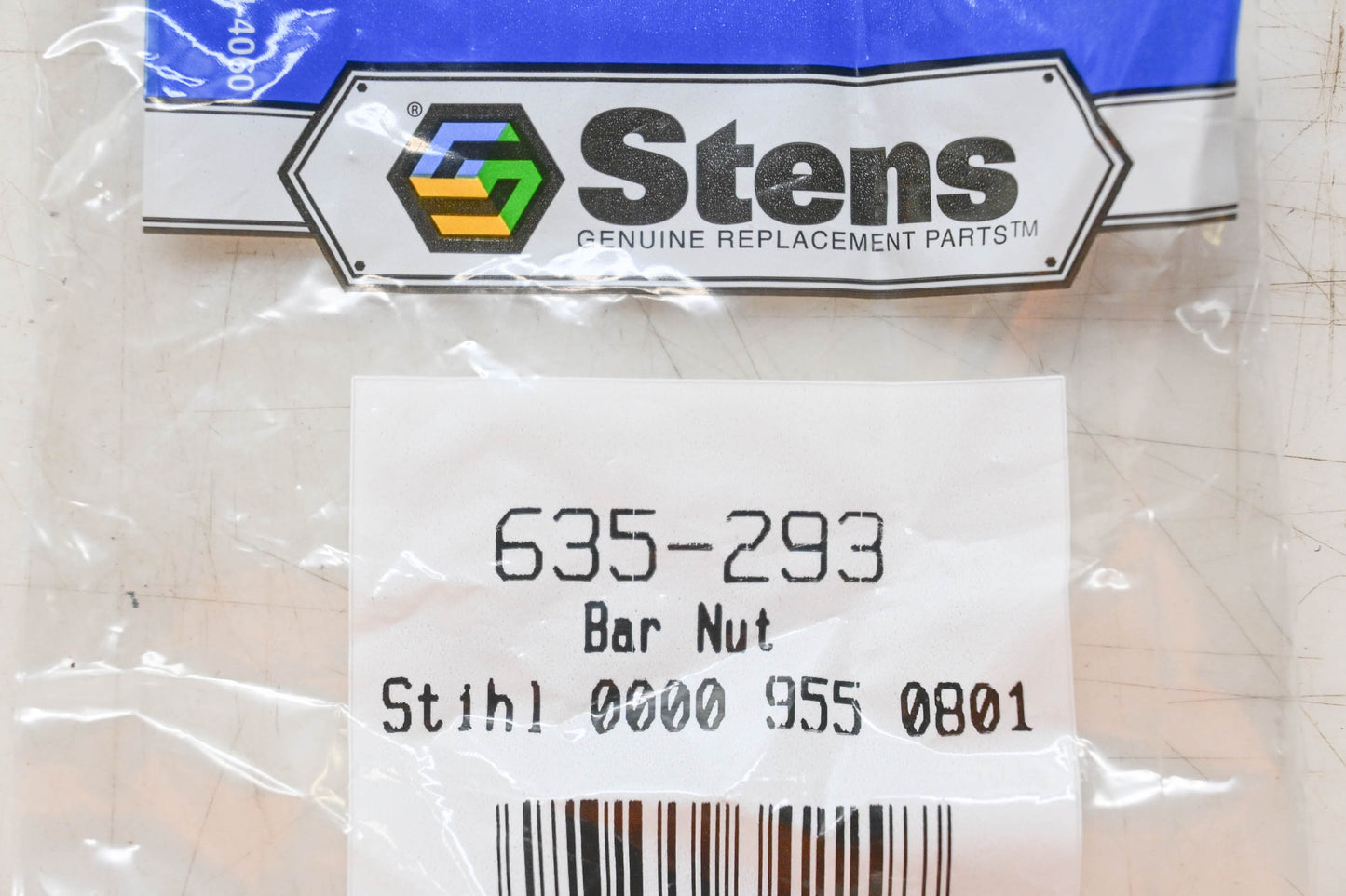 Stens 635-293, 0000 955 0801 Bar Nut Pair NOS
