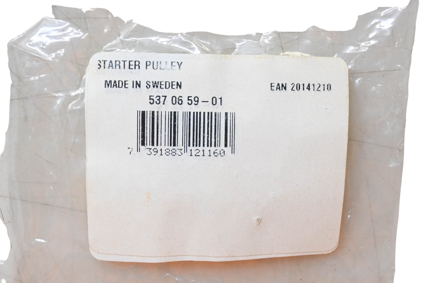 New OEM Husqvarna 537 06 59-01, 537065901 Recoil Rewind Starter Pulley NOS