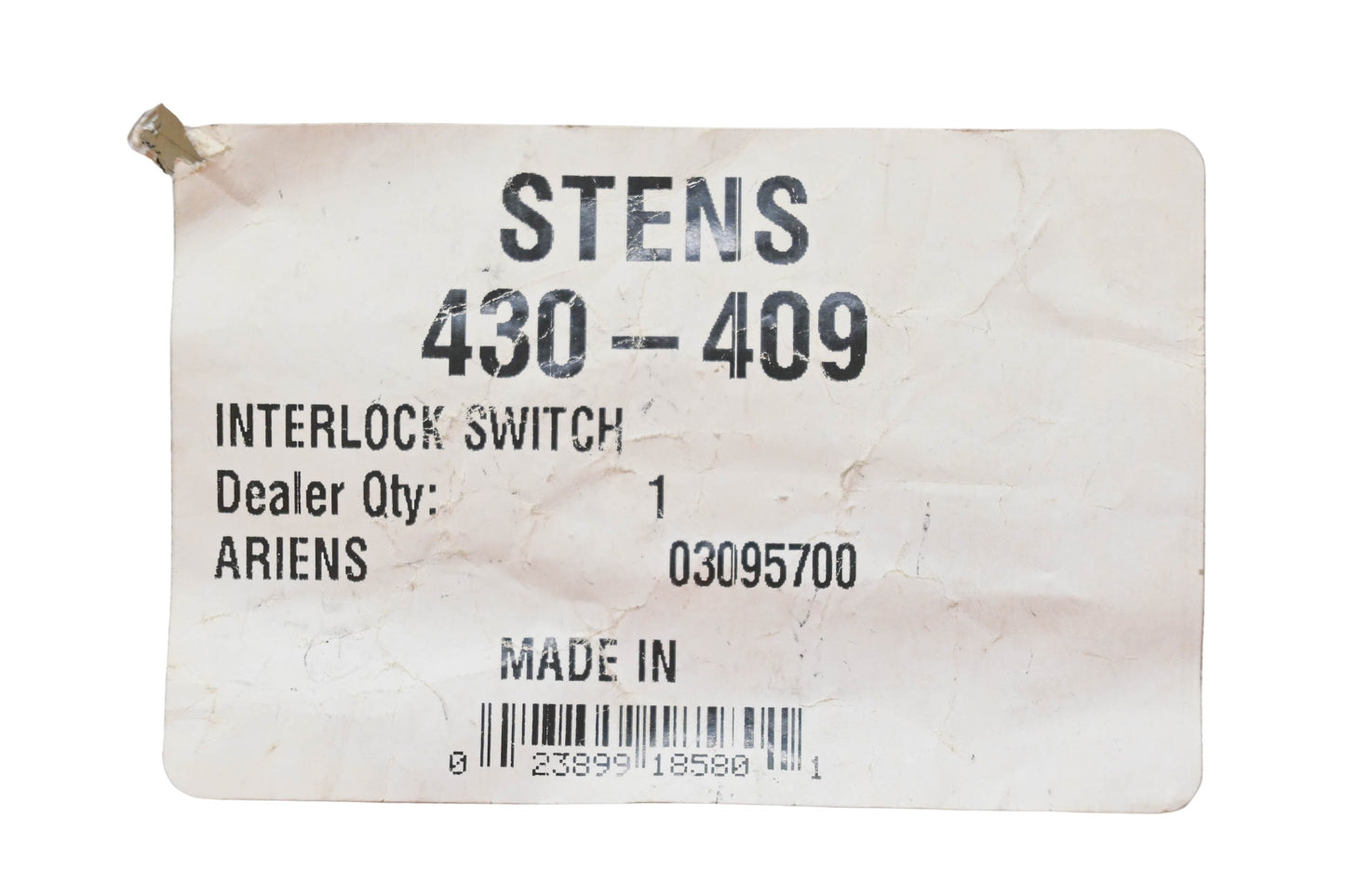 Stens 430-409, 03095700 Interlock Switch NOS