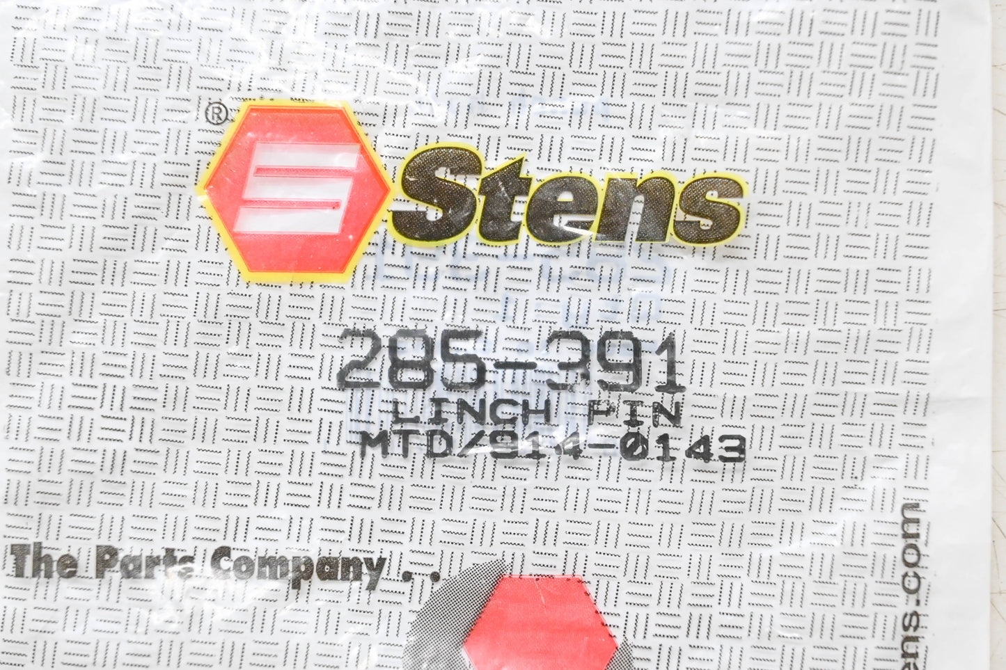 Stens 285-391, 914-0143 Linch Pin NOS