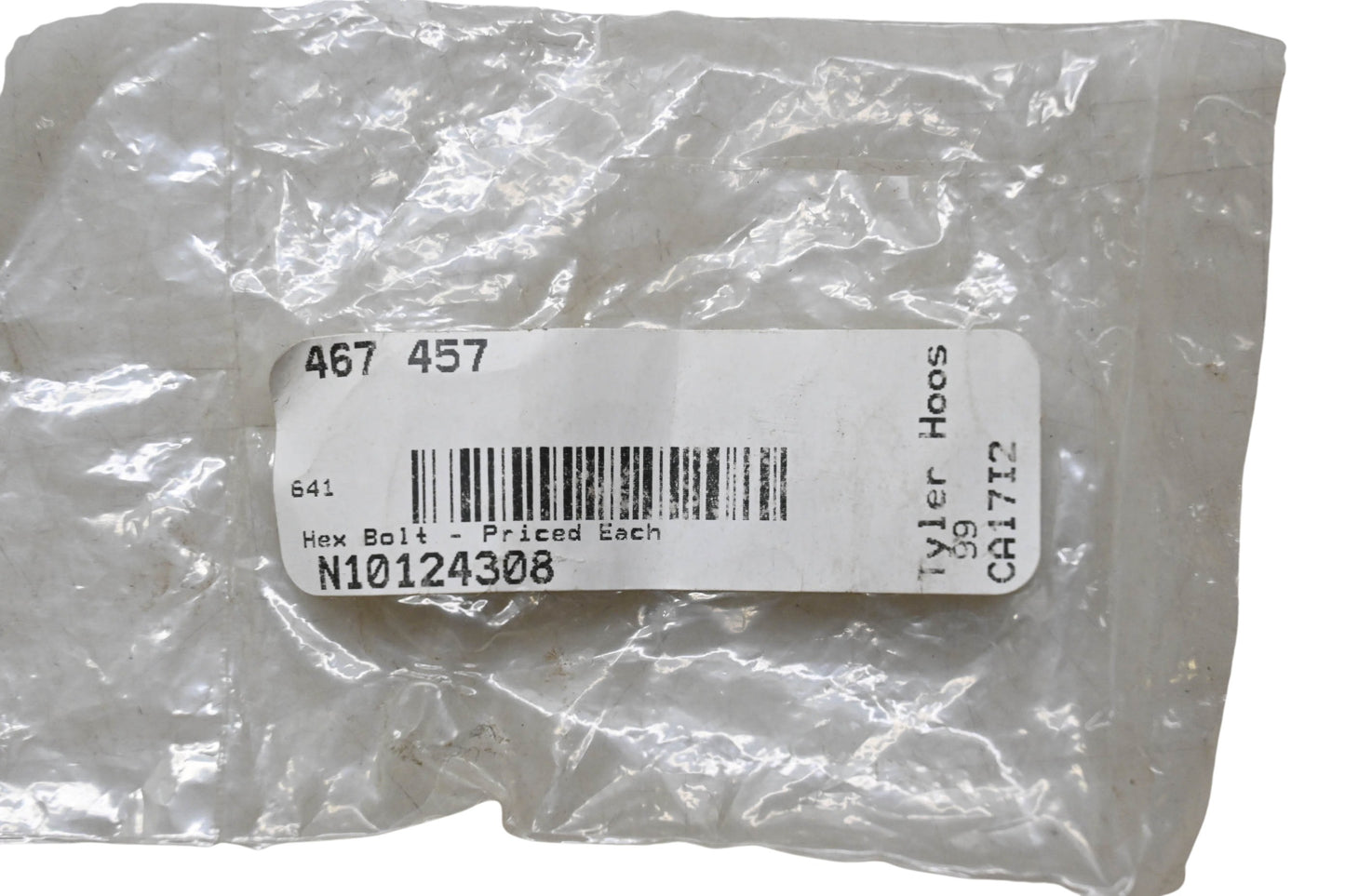 Volkswagen N10124308 Hex Bolt NOS