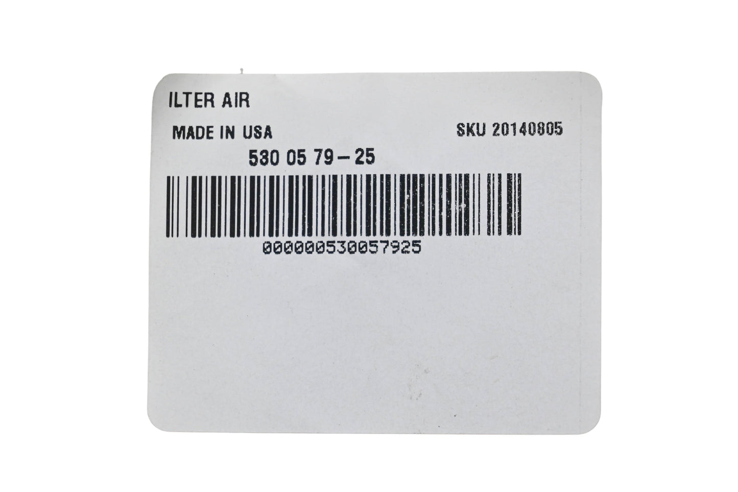 New OEM Husqvarna 530 05 79-25, 530057925 Air Filter NOS