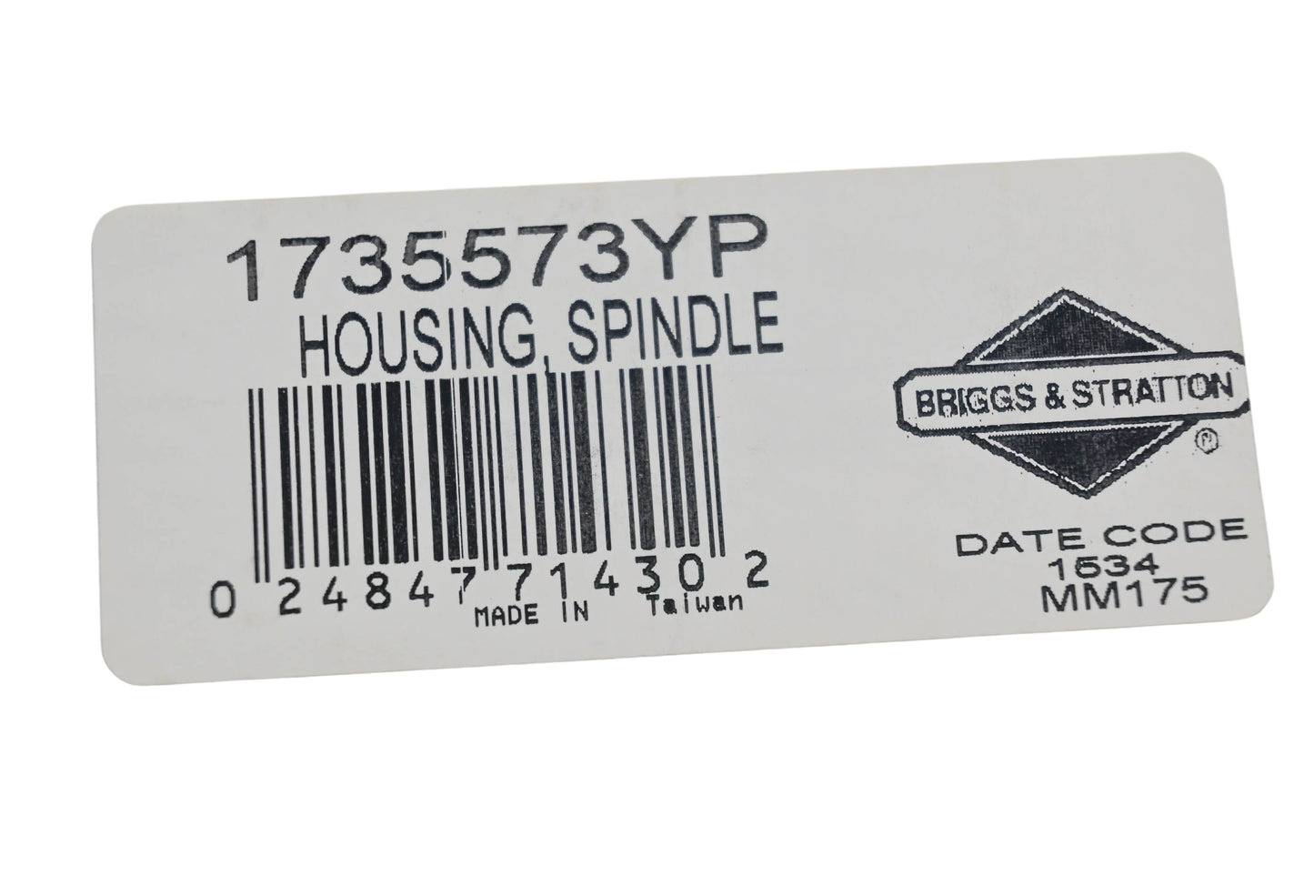 New OEM Briggs & Stratton 1735573YP Spindle Housing NOS