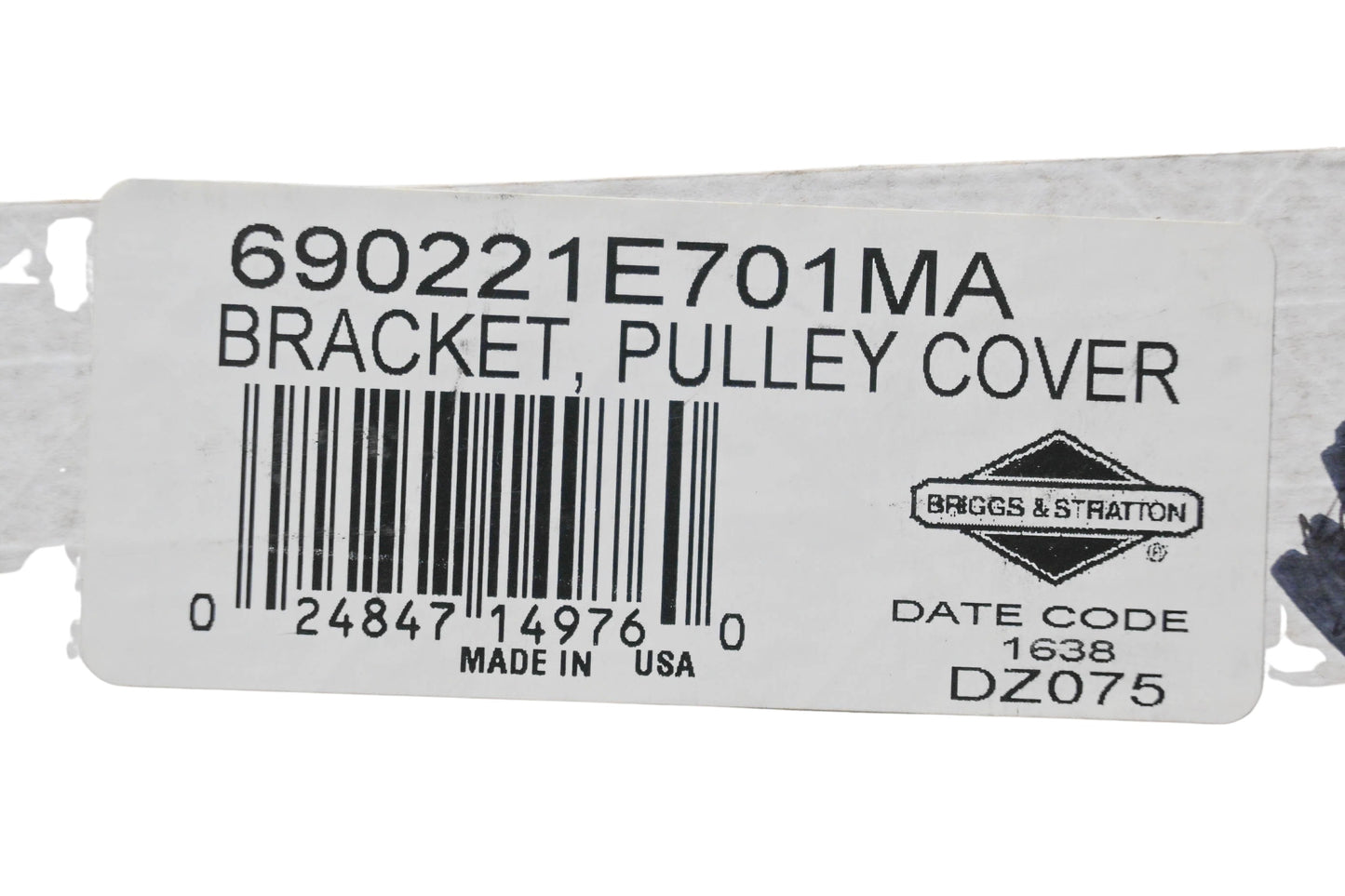 New OEM Briggs & Stratton 690221E701MA Pulley Cover Bracket NOS
