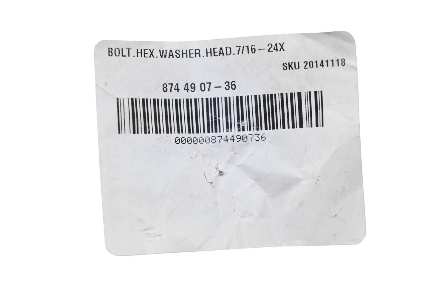 New OEM Husqvarna 874 49 07-36, 874490736 Hex Bolt NOS