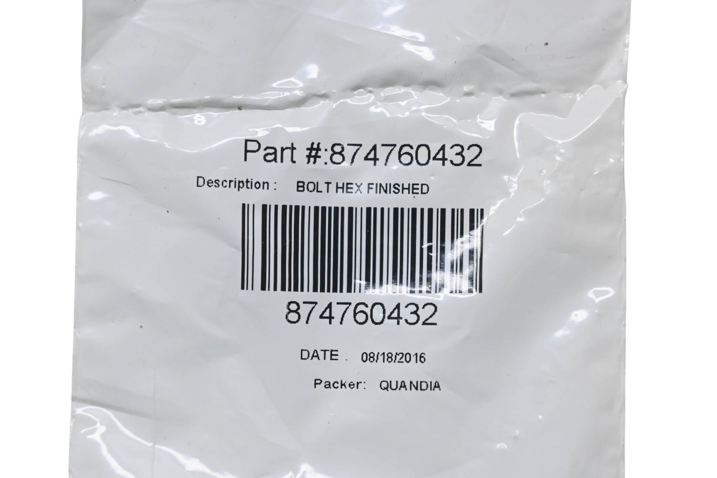 New OEM Husqvarna 874760432 Hex Bolt NOS