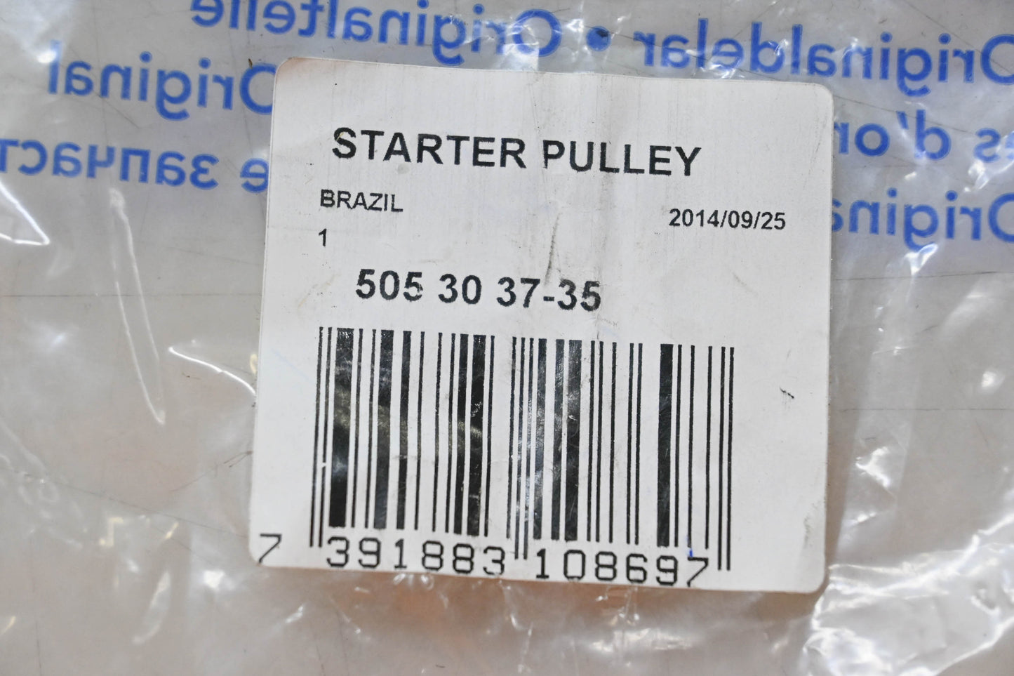 New OEM Husqvarna 505 30 37-35, 505303735 Starter Pulley NOS