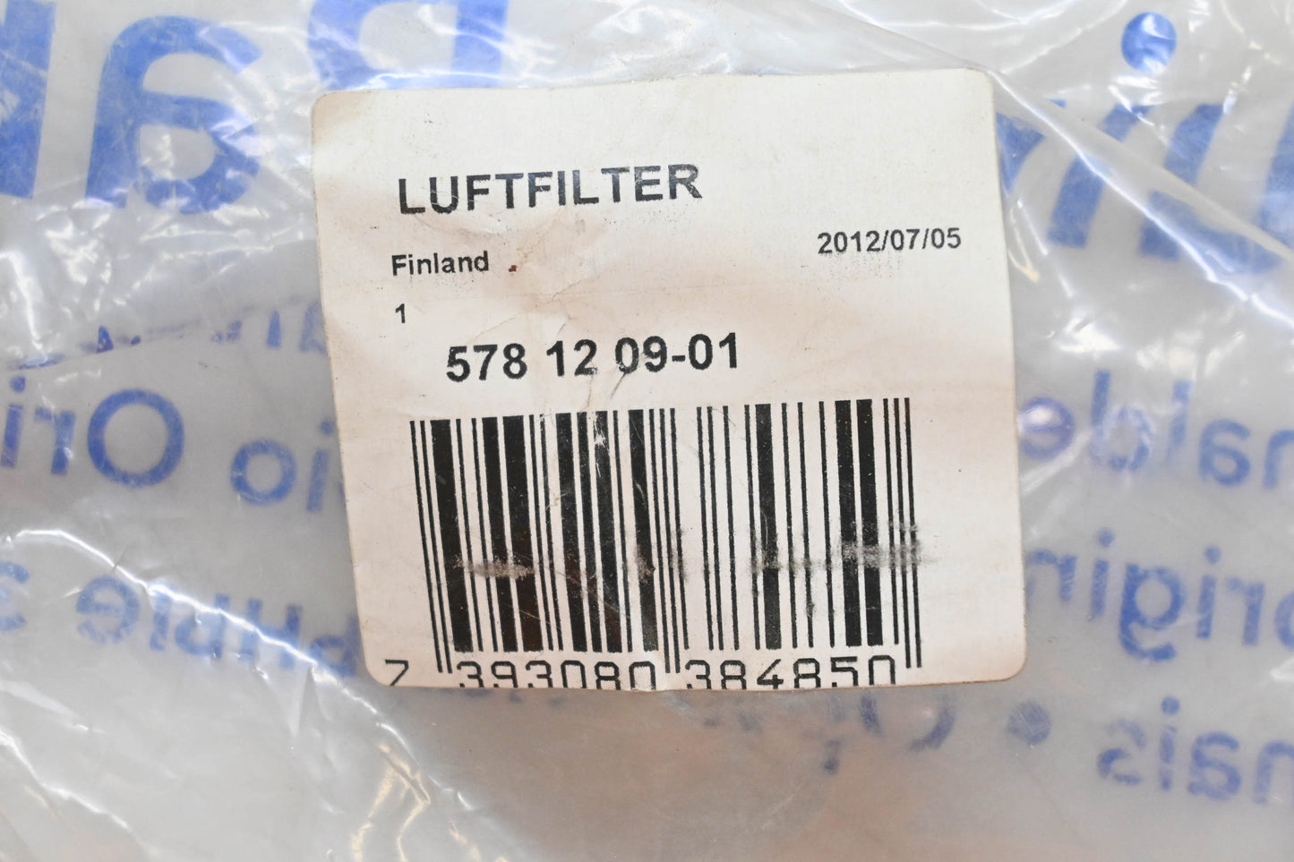 New OEM Husqvarna 578 12 09-01, 578120901 Air Filter NOS
