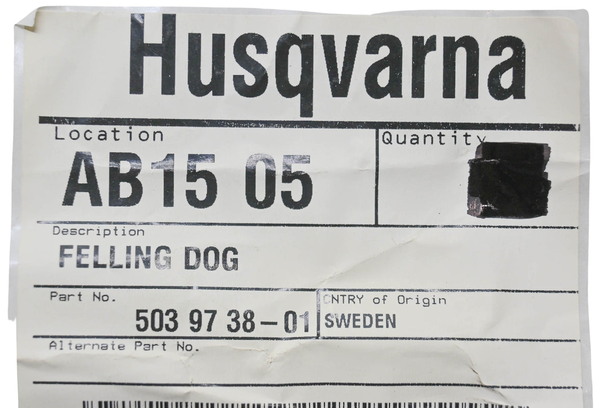 New OEM Husqvarna 503 97 38-01, 503973801 Felling Dog NOS