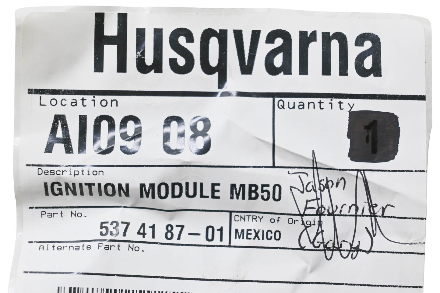 New OEM Husqvarna 537 41 87-01, 537418701 Ignition Module NOS