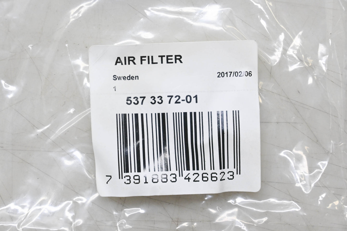 New OEM Husqvarna 537 33 72-01, 537337201 Air Filter NOS