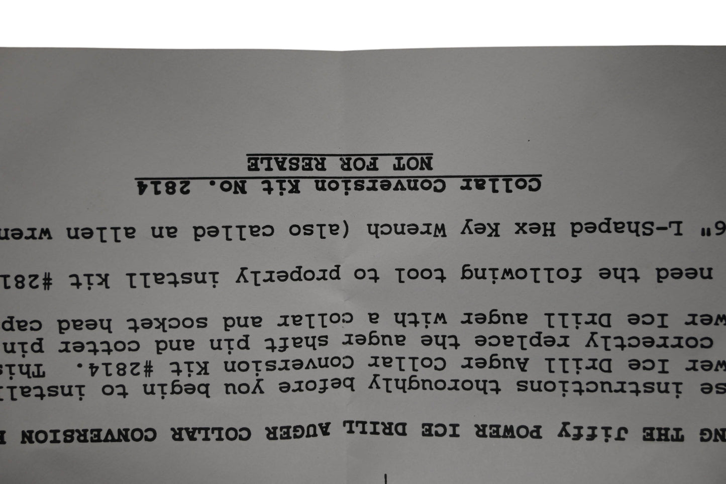 Jiffy 2814 Collar Conversion Assembly NOS