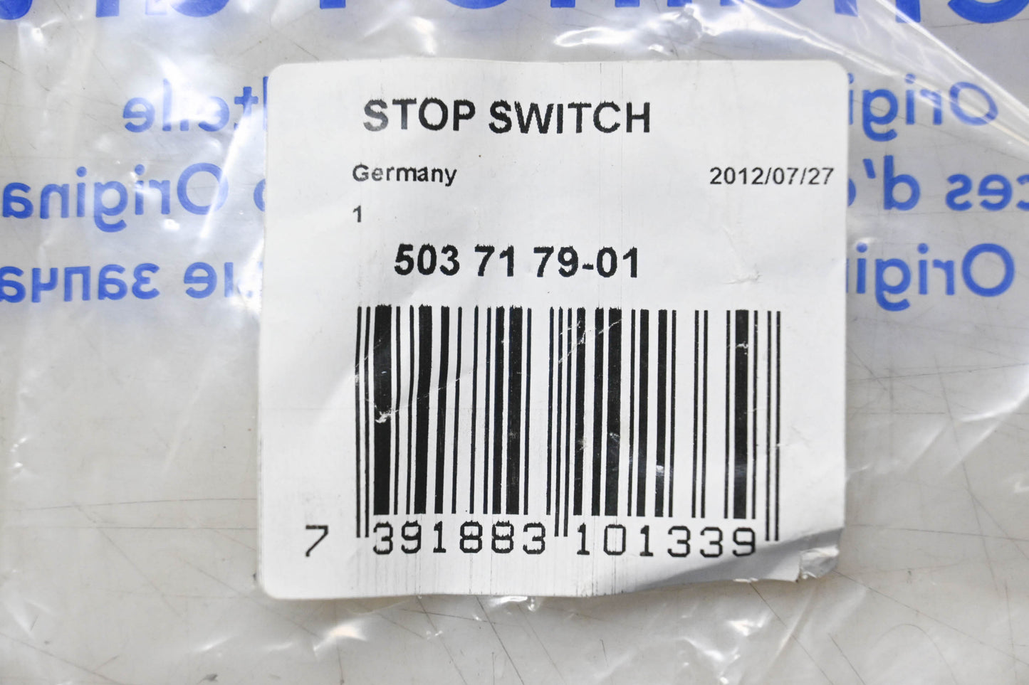 New OEM Husqvarna 503 71 79-01, 503717901 Stop Switch NOS