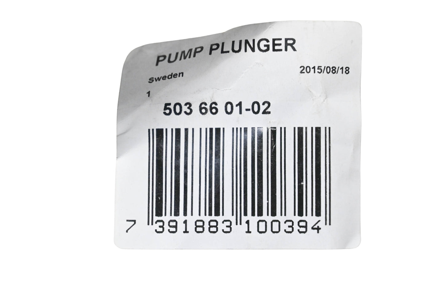 New OEM Husqvarna 503 66 01-02, 503660102 Pump Plunger NOS