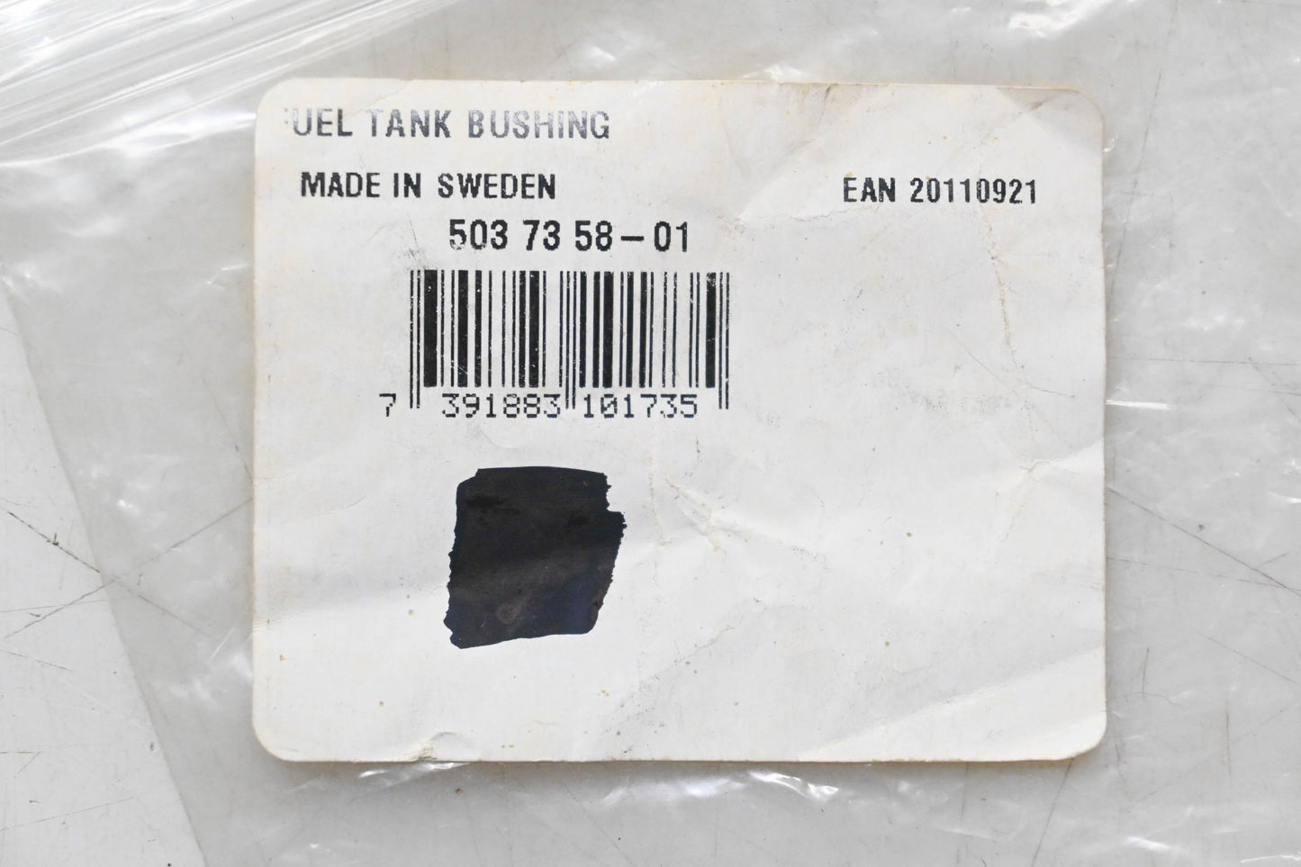 New OEM Husqvarna 503 73 58-01, 503735801 Fuel Tank Bushing NOS