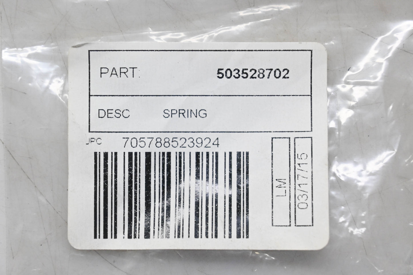 New OEM Husqvarna 503528702 Buffer Spring NOS