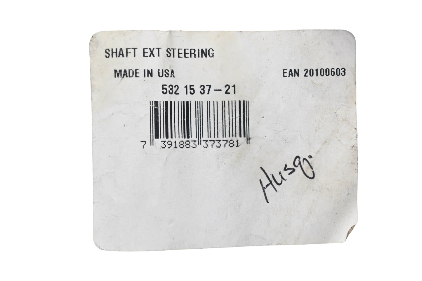 New OEM Husqvarna 532 15 37-21, 532153721 Steering Shaft NOS