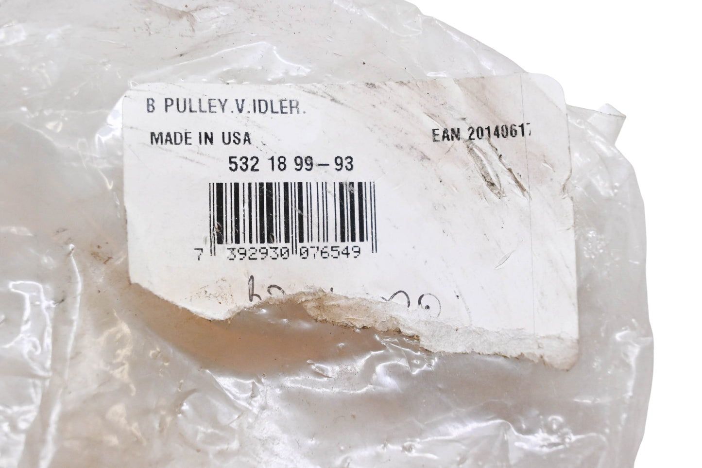 New OEM Husqvarna 532 18 99-93, 532189993, 189993 Idler Pulley NOS
