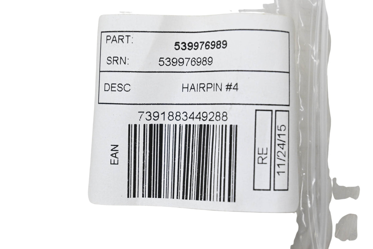 New OEM Husqvarna 539 97 69-89, 539976989 Hairpin NOS