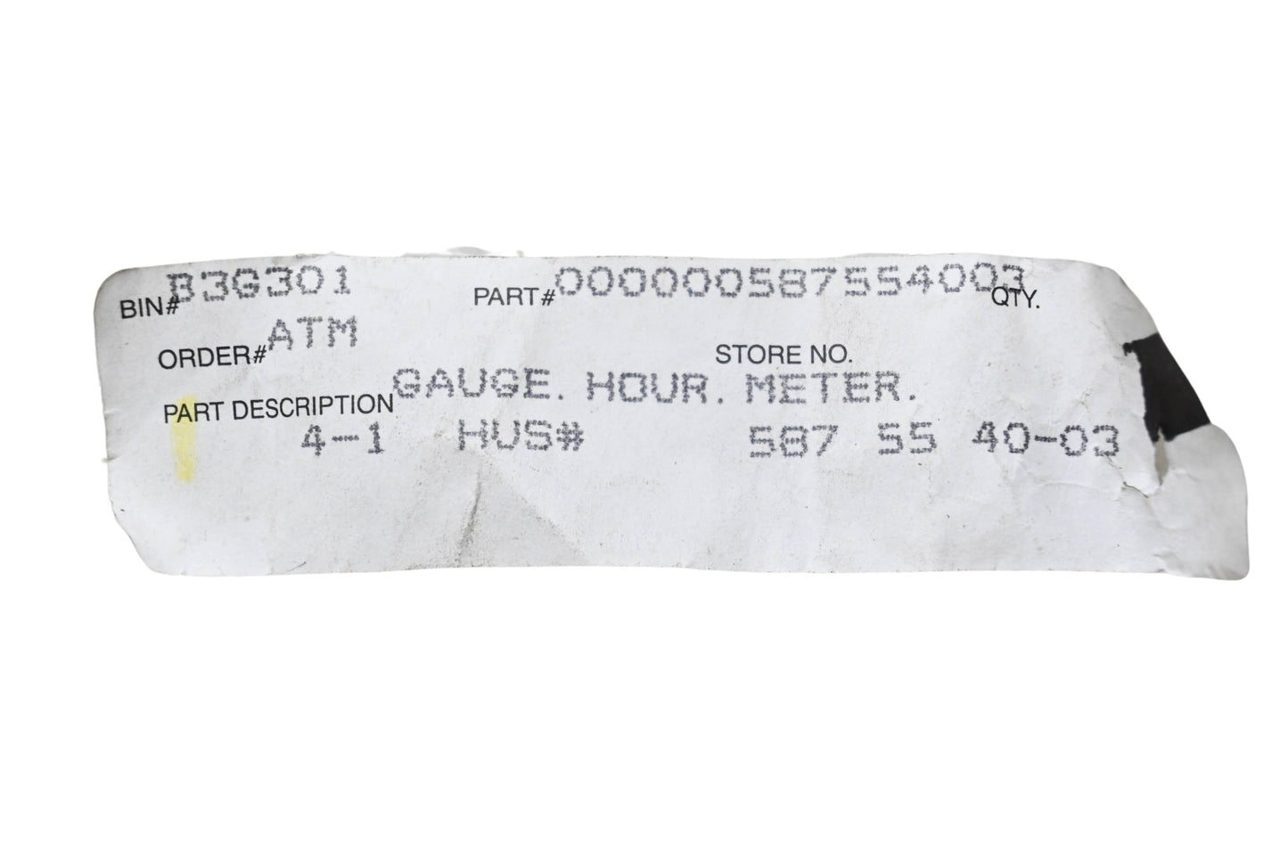 New OEM Husqvarna 587 55 40-03, 587554003 Hour Meter NOS
