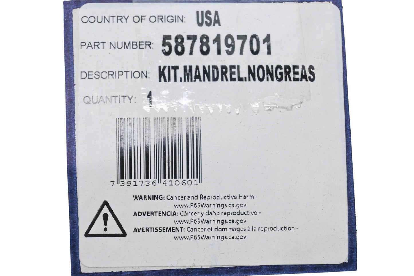 New OEM Husqvarna 587819701 Mandrel Kit NOS