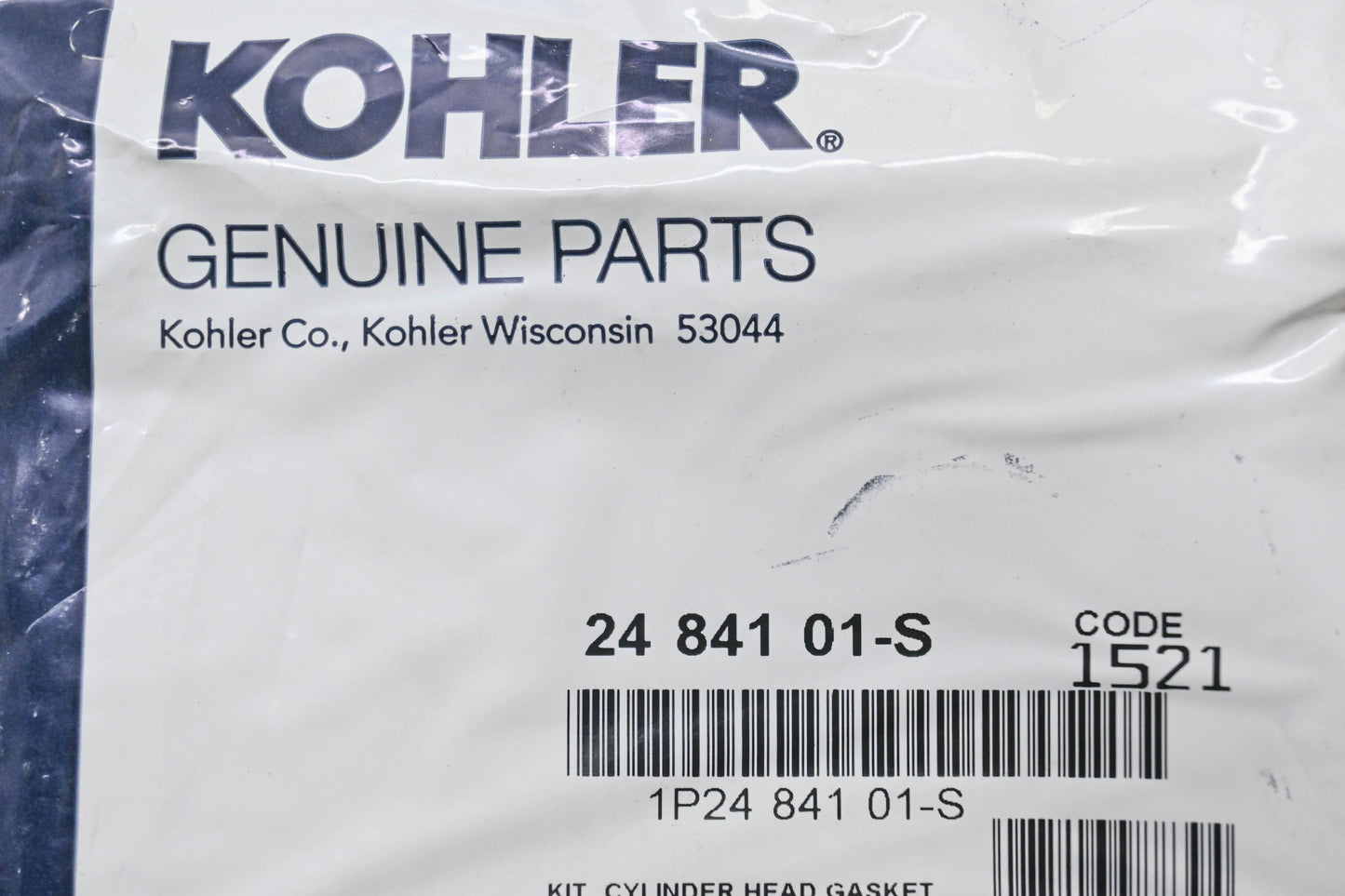 Kohler 24 841 01-S Cylinder Head Gasket Kit NOS