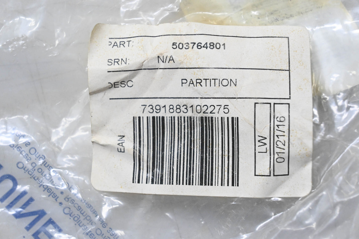New OEM Husqvarna 503 76 48-01, 503764801 Partition NOS