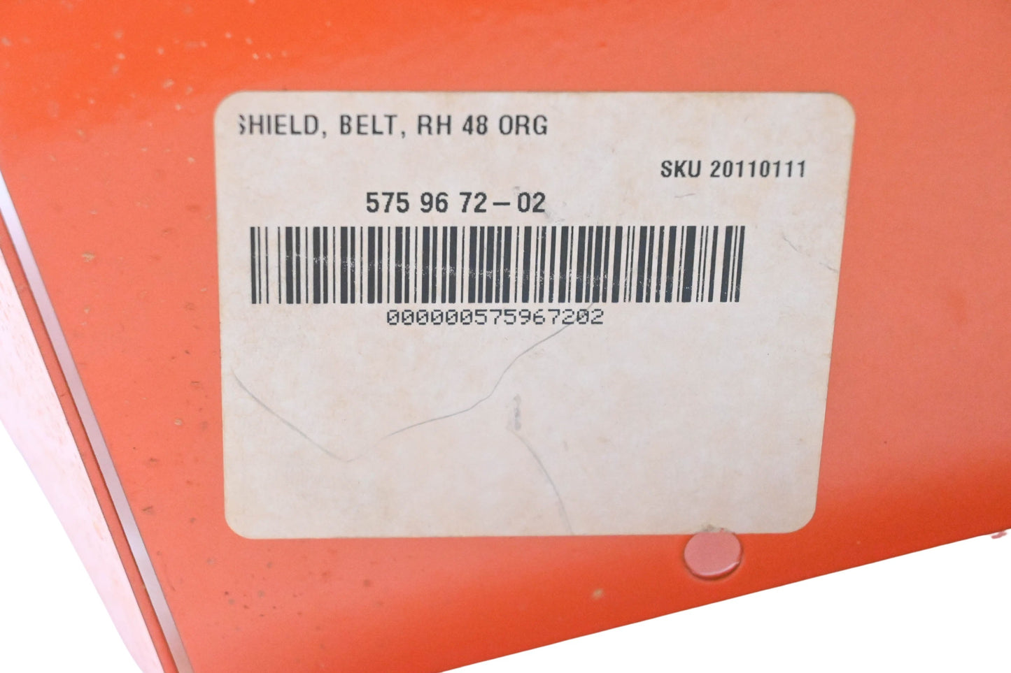 New OEM Husqvarna 575 96 72-02, 575967202 Belt Shield NOS