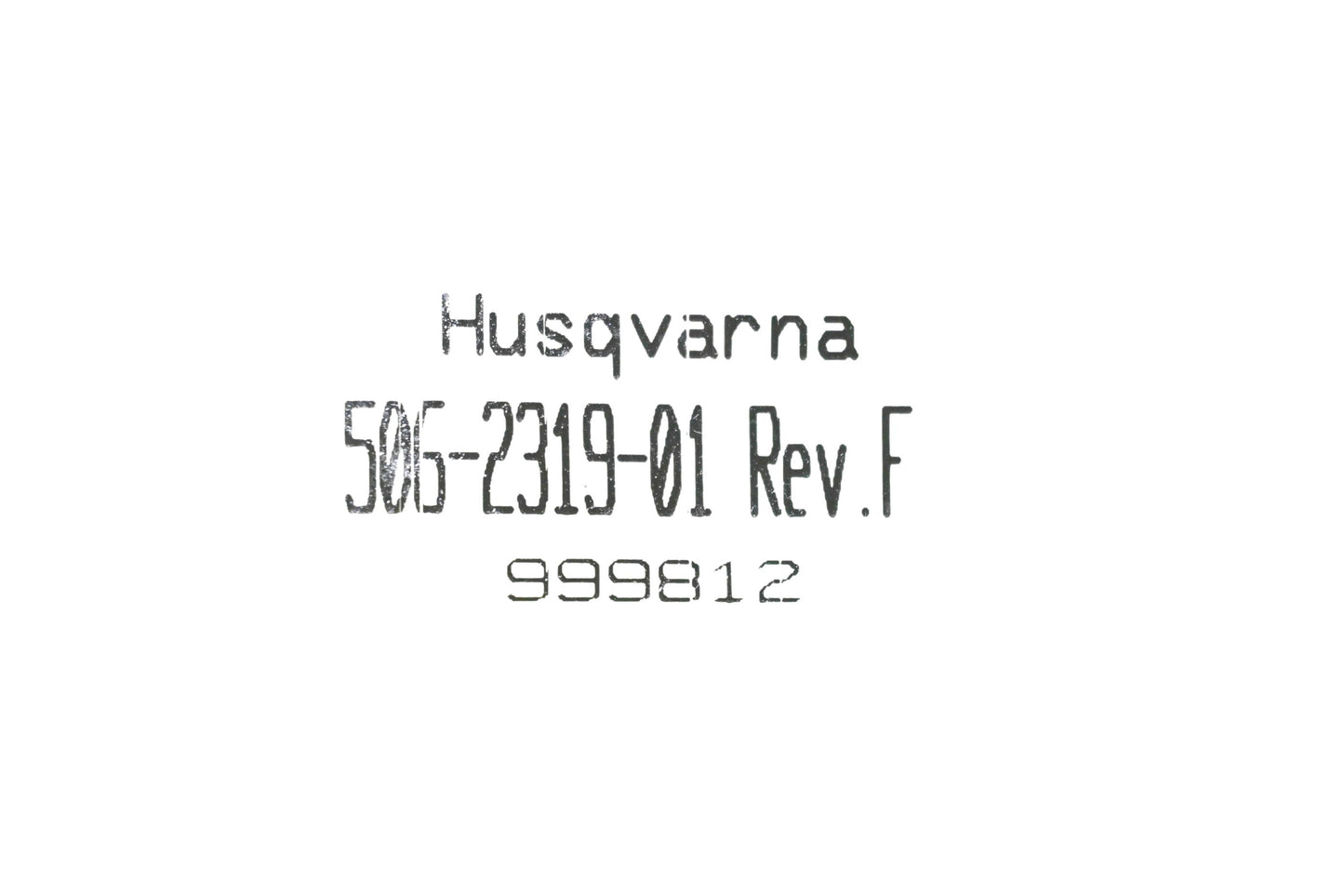 New OEM Husqvarna 506231901 Pre-Filter NOS