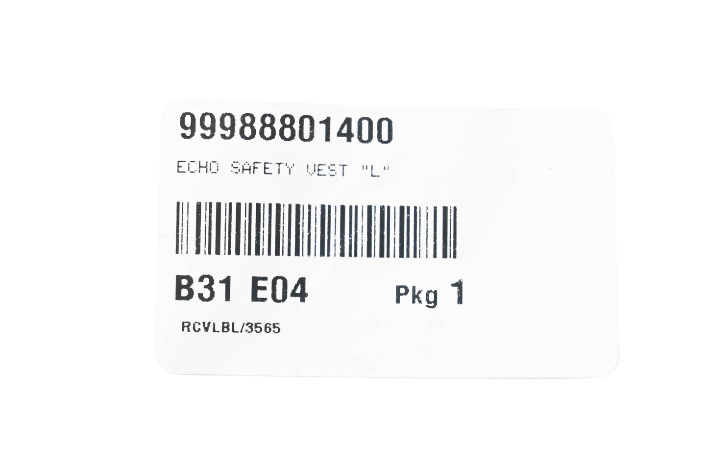 New OEM Echo 99988801400 Safety Vest L NOS