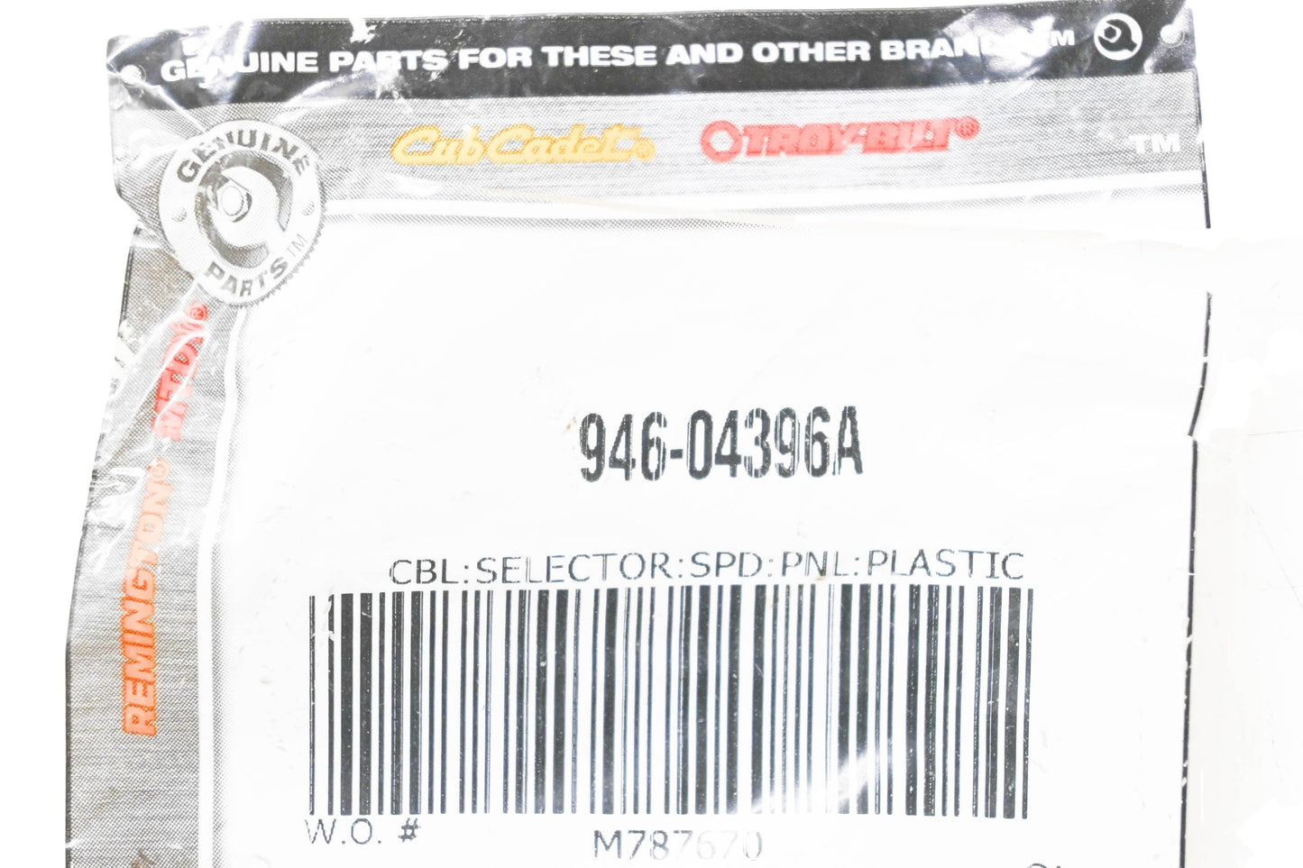 MTD 946-04396A Speed Selector Cable NOS