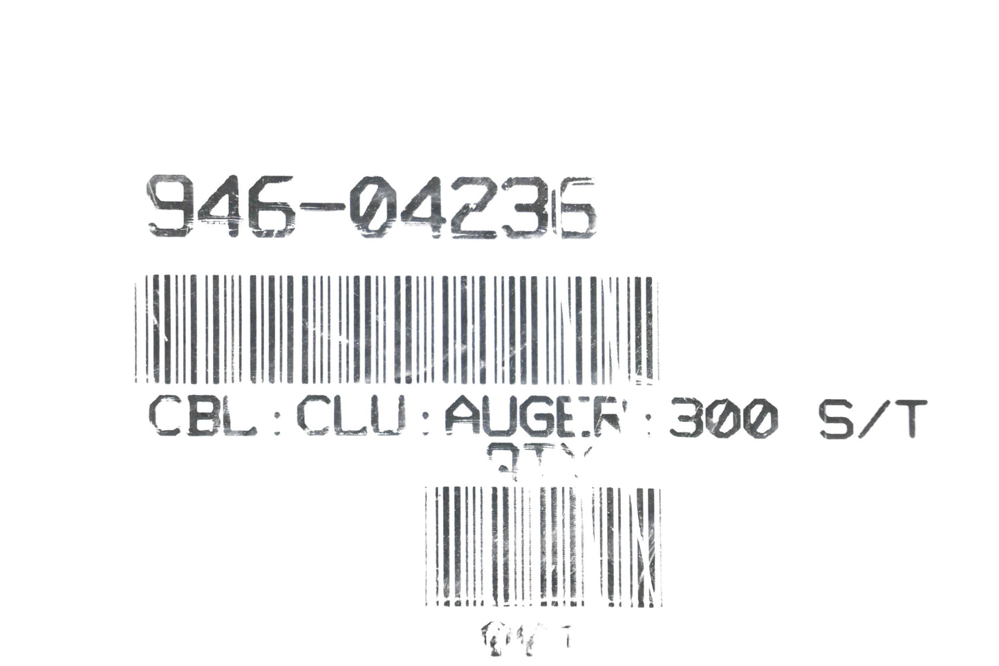 MTD 946-04236 Auger Clutch Cable NOS