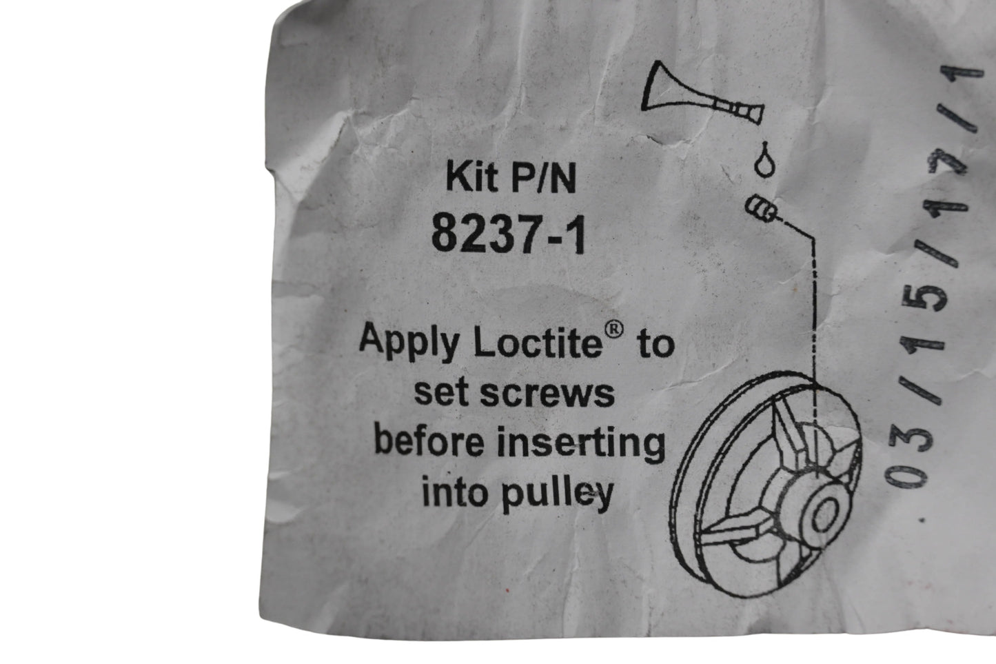 Walker 8237-1 Engine Pulley Kit NOS