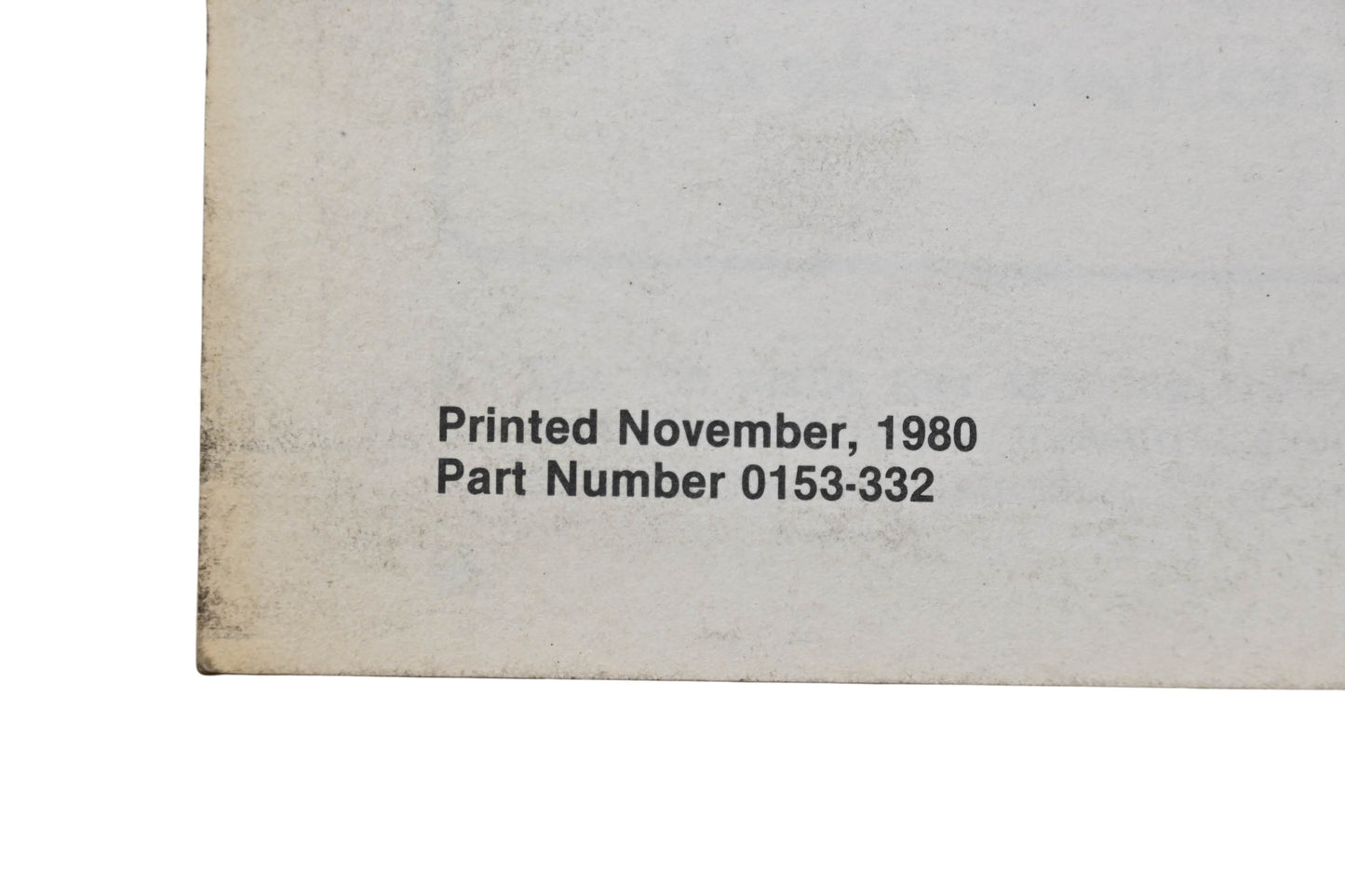 New OEM Arctic Cat 0153-332 Arctic Cat Service Manual Supplement '80 Trail Cat NOS