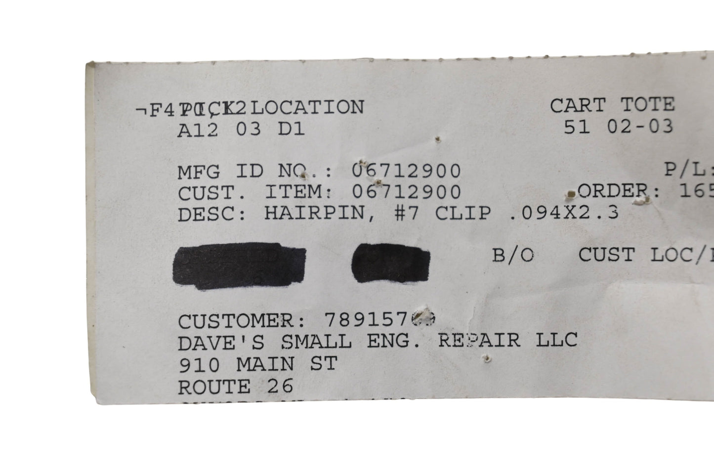 Ariens 06712900, 06700215 Hairpin Clips Qty 3 NOS