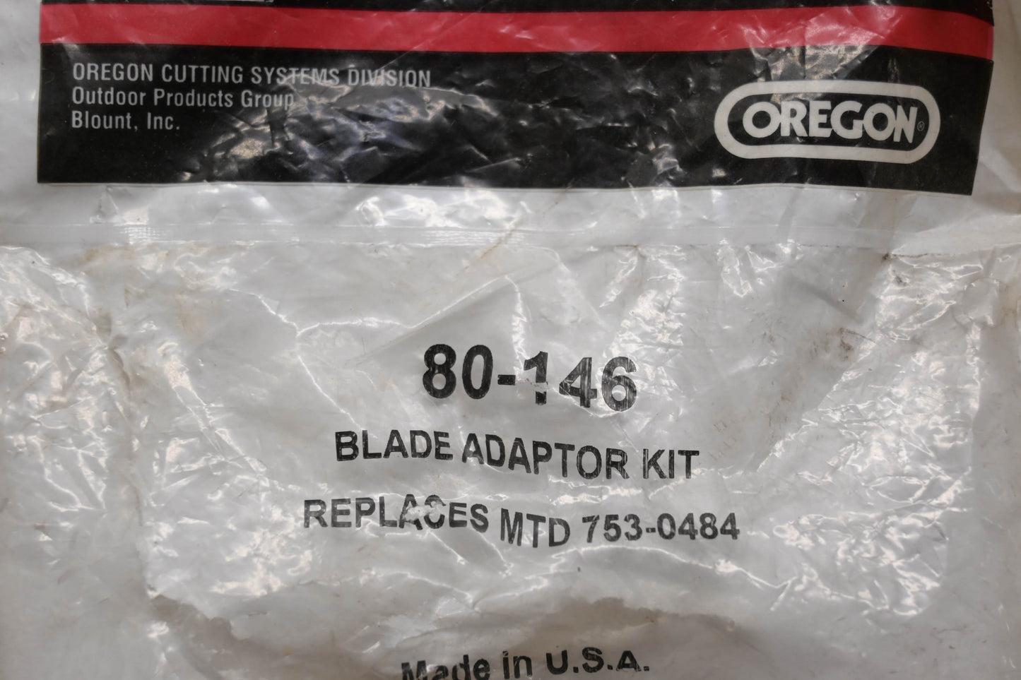 Oregon 80-146 Blade Adaptor Kit NOS