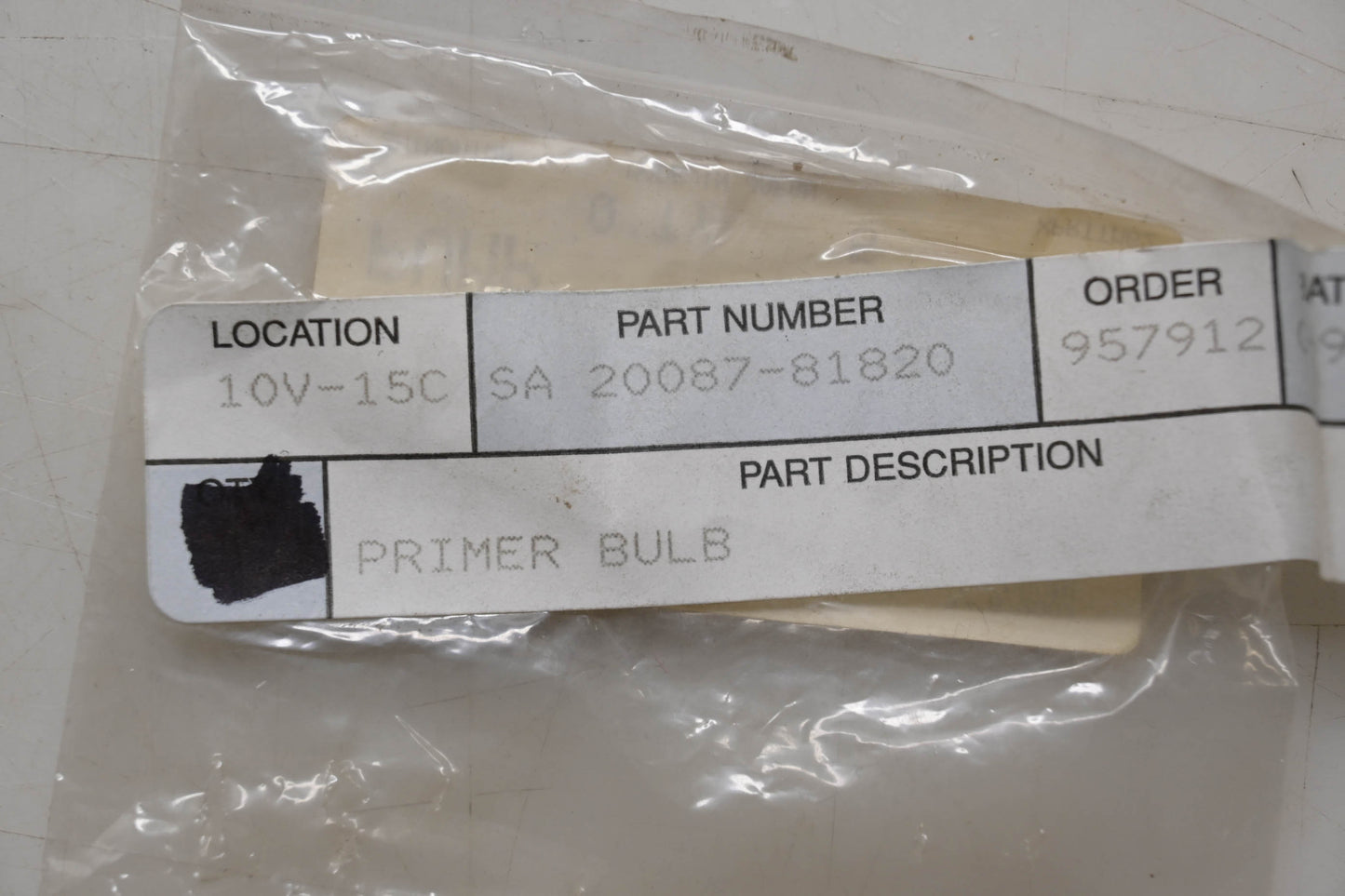 Shindaiwa 20087-81820, 12438012710 Primer Bulbs Qty 2 NOS
