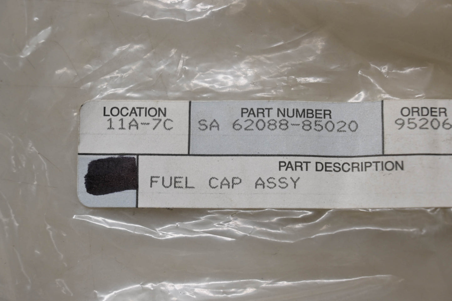 Shindaiwa 62088-85020 Fuel Cap Assembly NOS