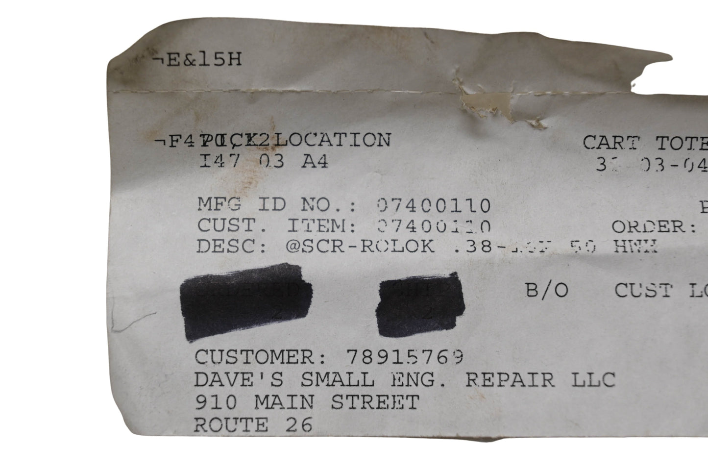 Ariens 07400110 Screw NOS
