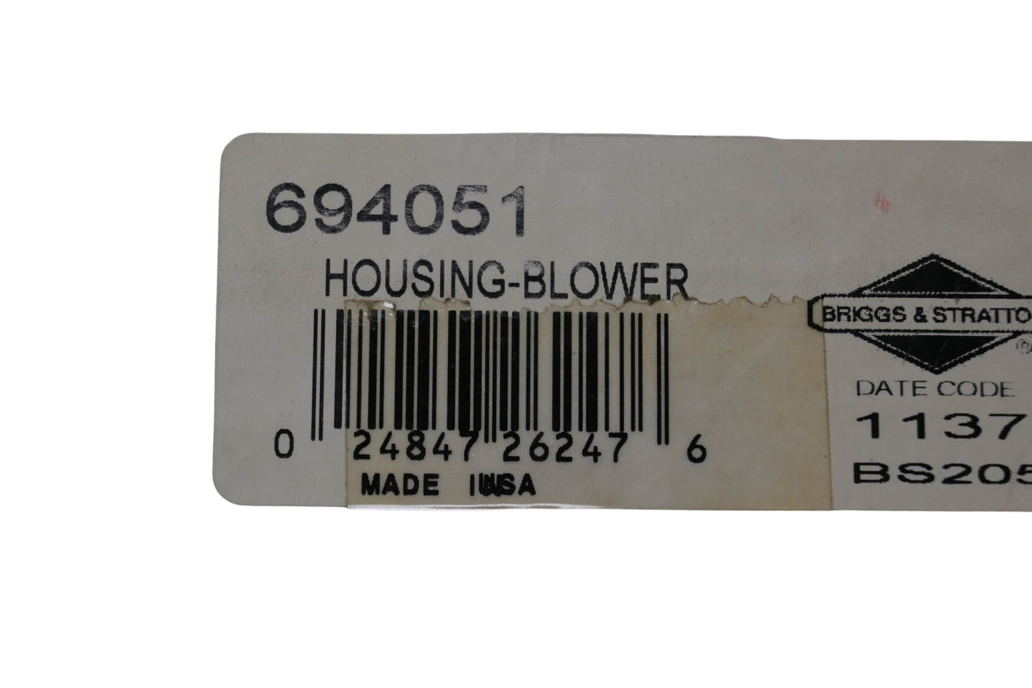 New OEM Briggs & Stratton 694051 Blower Housing NOS