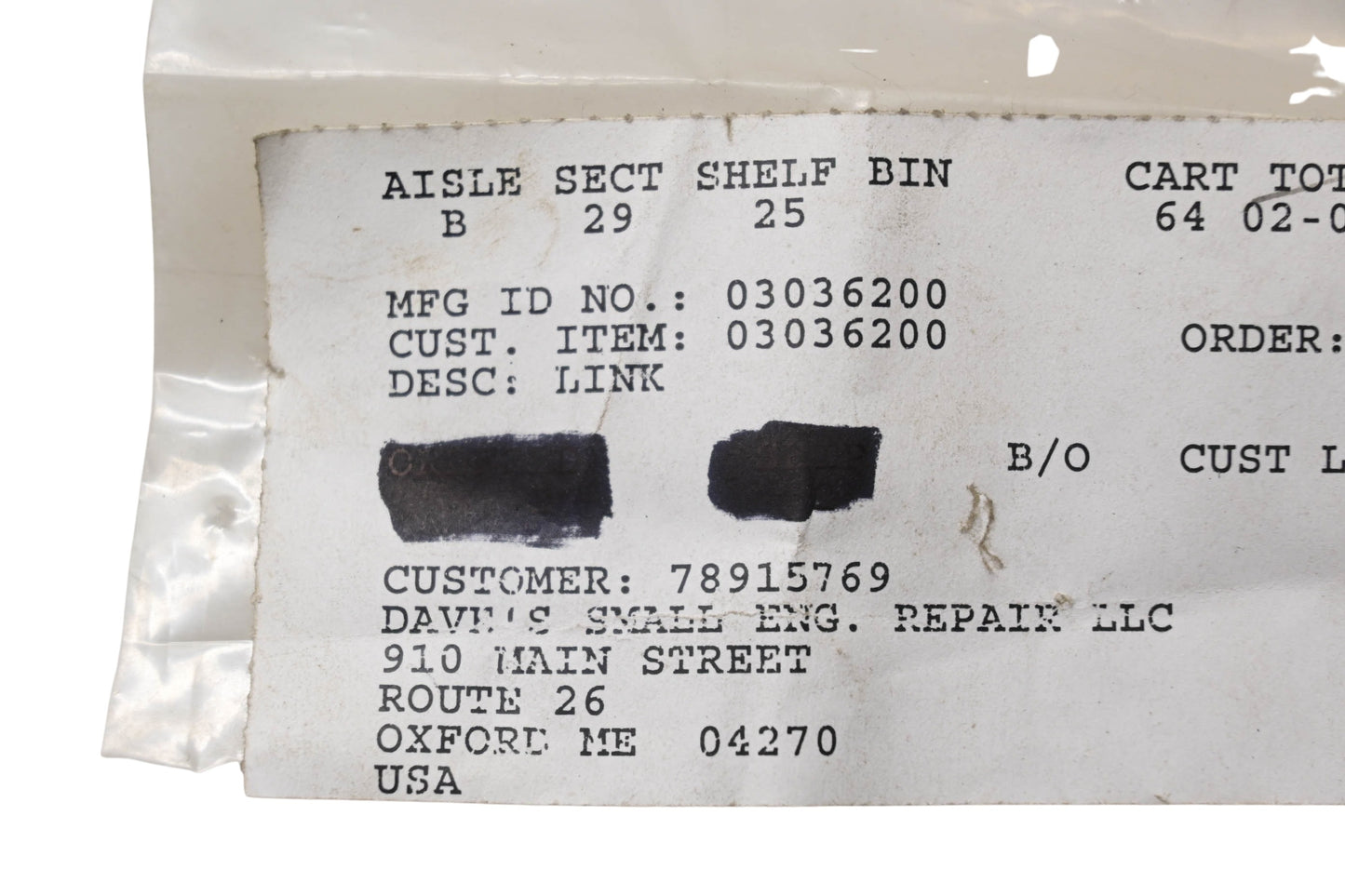 Ariens 03036200 Link NOS