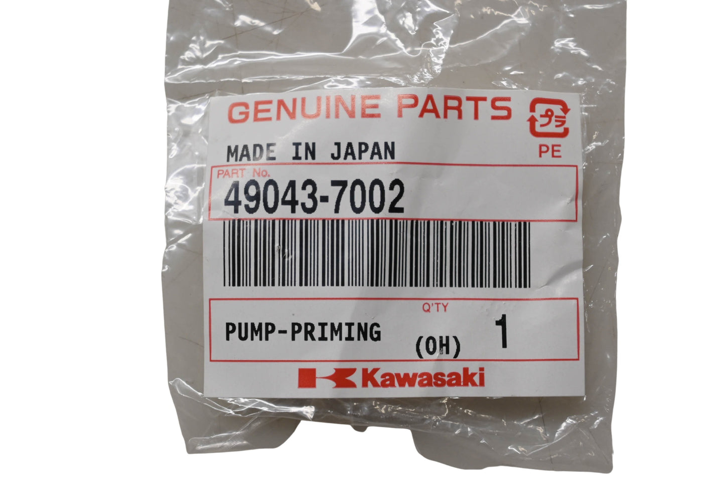 New OEM Kawasaki 49043-7002 Priming Pump NOS
