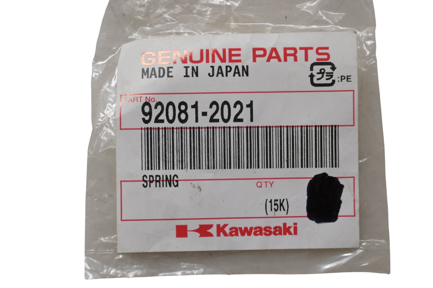 New OEM Kawasaki 92081-2021 Spring NOS
