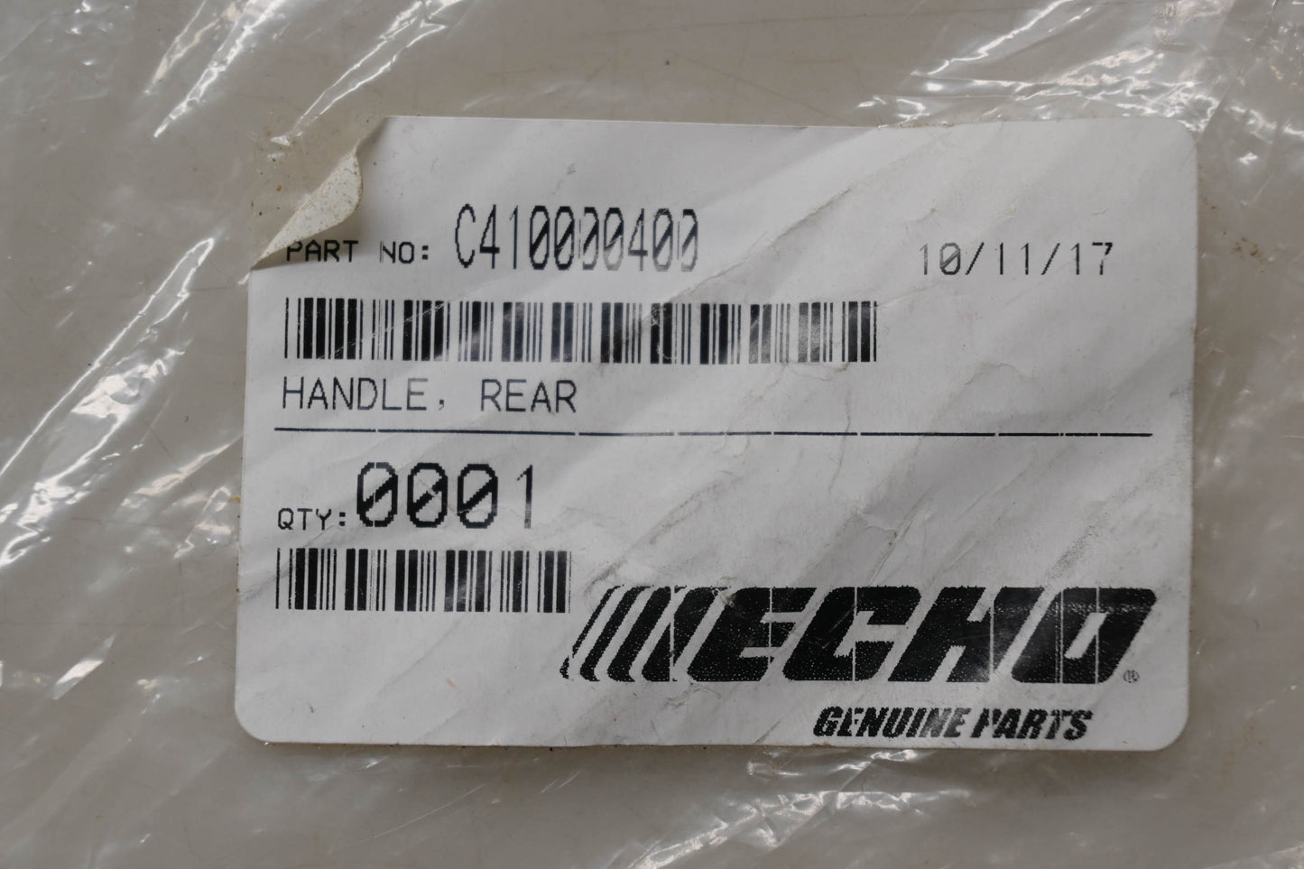New OEM Echo C410000400 Rear Handle NOS