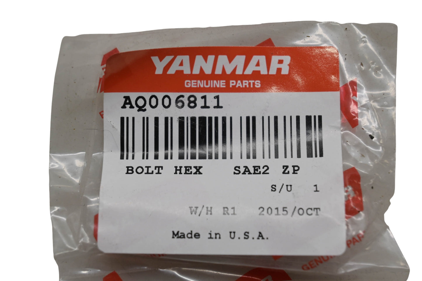 Yanmar 006811, AQ006811 Hex Bolt NOS