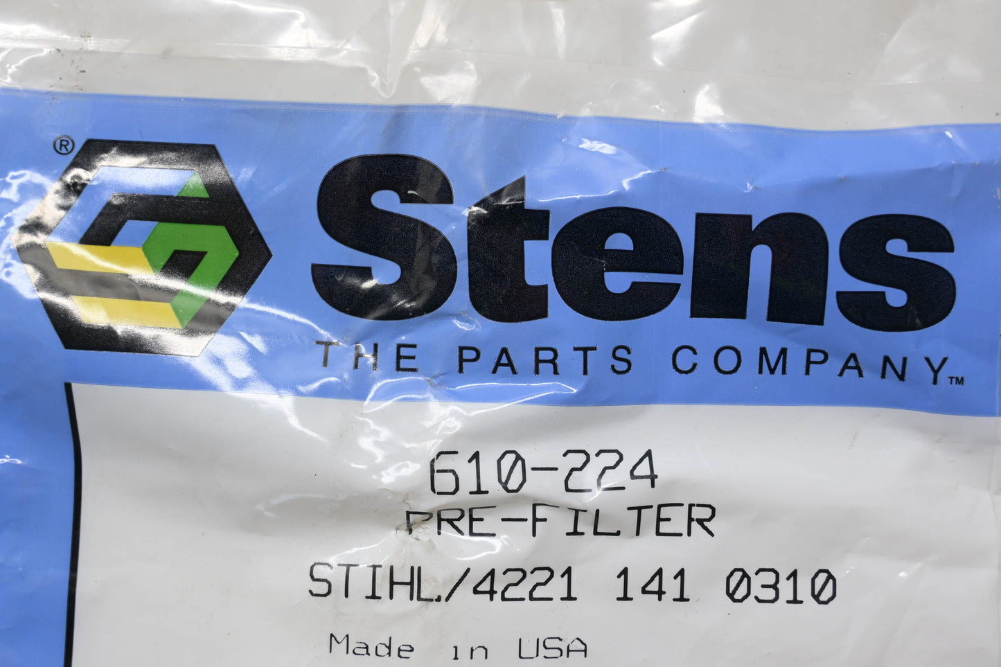 Stens 610-224 4221 141 0310 Pre-Filter NOS