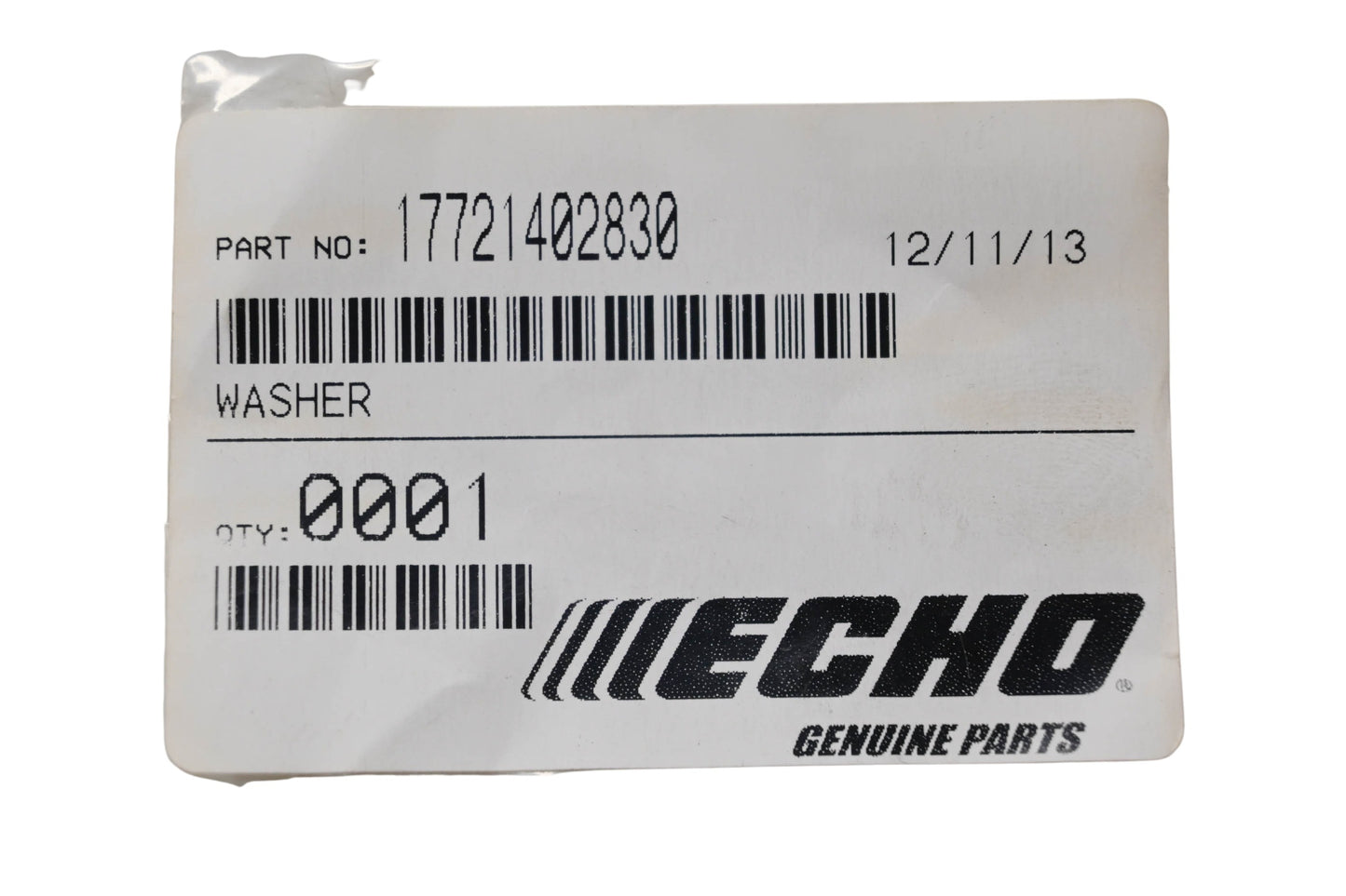 New OEM Echo 17721402830 Washers Qty 2 NOS