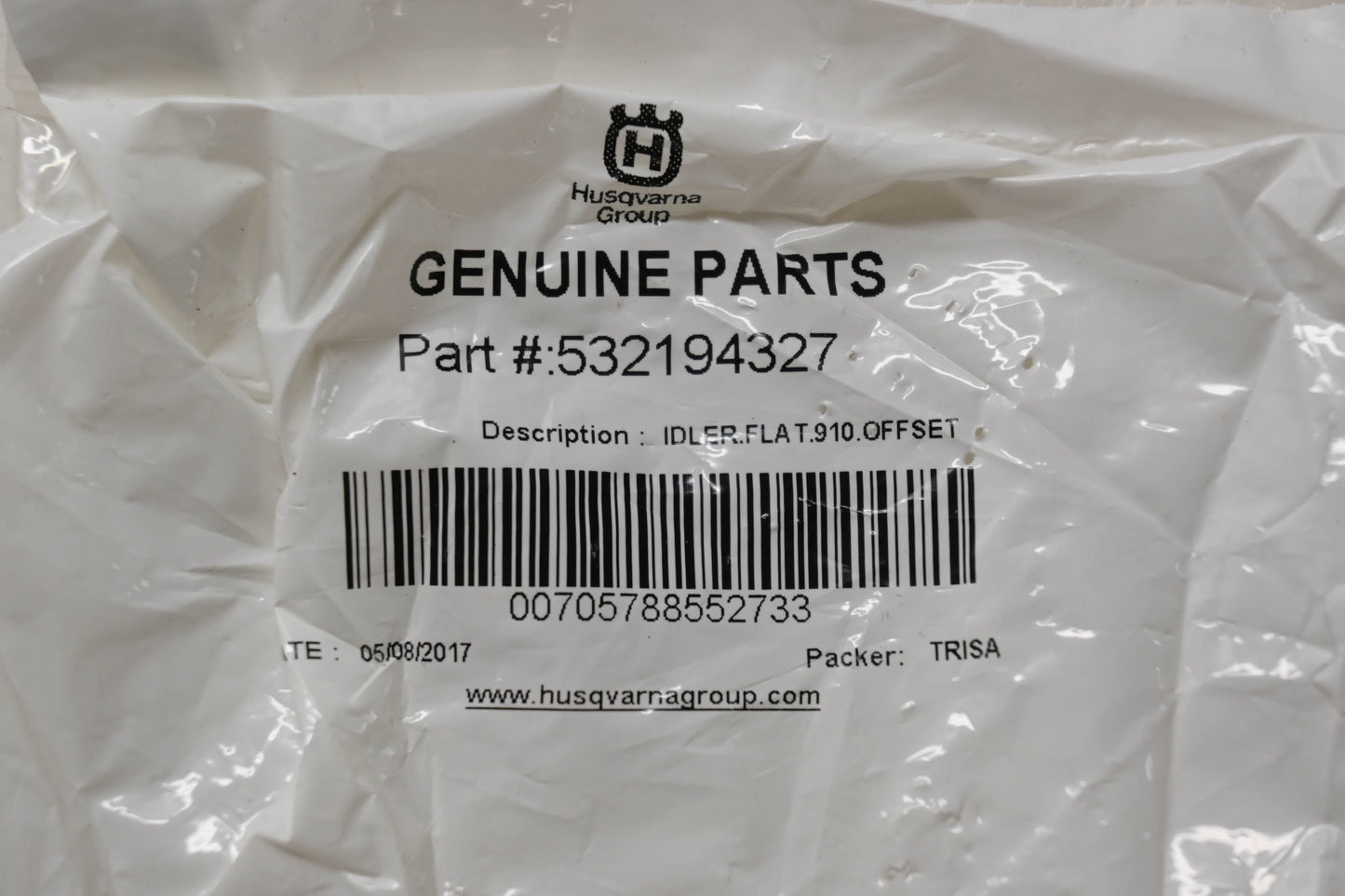 New OEM Husqvarna 532194327 Idler Pulley NOS
