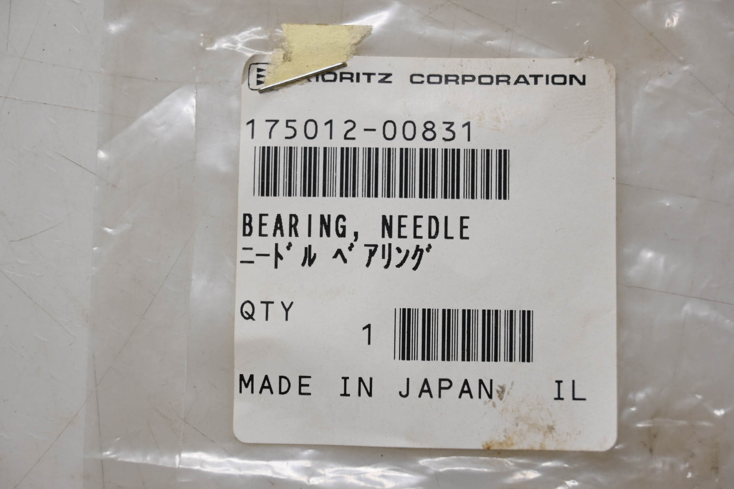 Kioritz Corporation 175012-00831 Needle Bearing NOS