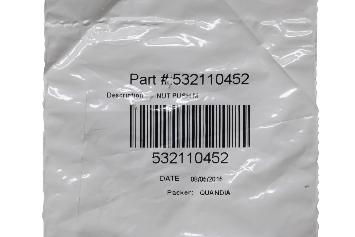 New OEM Husqvarna 532110452 Push Nut NOS